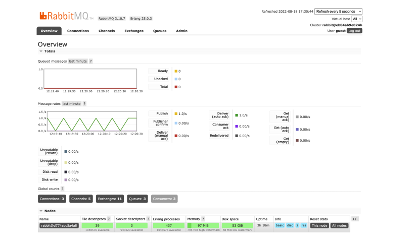 RabbitMQ Interface